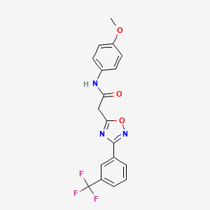 N-(4-methoxyphenyl)-2-{3-[3-(trifluoromethyl)phenyl]-1,2,4-oxadiazol-5-yl}acetamide