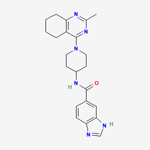 N-(1-(2-methyl-5,6,7,8-tetrahydroquinazolin-4-yl)piperidin-4-yl)-1H-benzo[d]imidazole-5-carboxamide