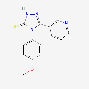 4-(4-methoxyphenyl)-5-(pyridin-3-yl)-4H-1,2,4-triazole-3-thiol