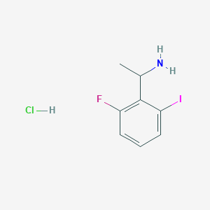 1-(2-Fluoro-6-iodophenyl)ethanamine;hydrochloride