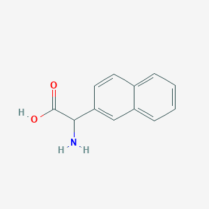 molecular formula C12H11NO2 B2429014 2-Amino-2-(naphthalen-2-yl)acetic acid CAS No. 33741-78-5