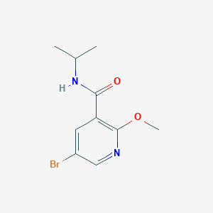 molecular formula C10H13BrN2O2 B2429051 5-溴-2-甲氧基-N-丙-2-基吡啶-3-甲酰胺 CAS No. 1710661-23-6