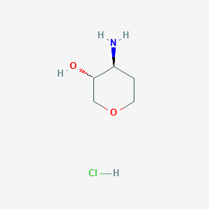 molecular formula C5H12ClNO2 B2429063 (3R,4S)-4-aminooxan-3-ol hydrochloride CAS No. 1096594-11-4; 1630815-44-9