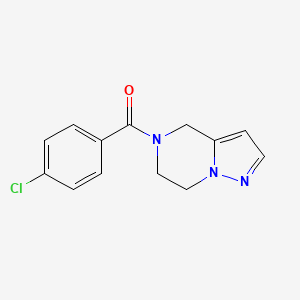 (4-chlorophenyl)(6,7-dihydropyrazolo[1,5-a]pyrazin-5(4H)-yl)methanone