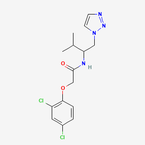2-(2,4-dichlorophenoxy)-N-(3-methyl-1-(1H-1,2,3-triazol-1-yl)butan-2-yl)acetamide
