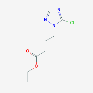 Ethyl 4-(5-chloro-1H-1,2,4-triazol-1-yl)butanoate