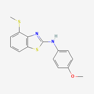 molecular formula C15H14N2OS2 B2429114 N-(4-methoxyphenyl)-4-(methylthio)benzo[d]thiazol-2-amine CAS No. 890960-26-6