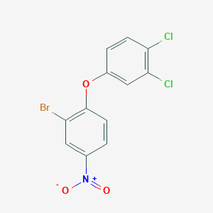 molecular formula C12H6BrCl2NO3 B2429123 2-Bromo-1-(3,4-dichlorophenoxy)-4-nitrobenzene CAS No. 477870-28-3