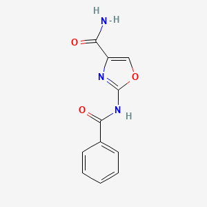 molecular formula C11H9N3O3 B2429126 2-ベンザミドオキサゾール-4-カルボキサミド CAS No. 1396807-15-0