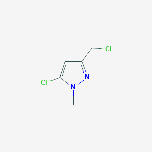 molecular formula C5H6Cl2N2 B2429132 5-Chlor-3-(chlormethyl)-1-methyl-1H-pyrazol CAS No. 524740-33-8