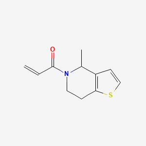 molecular formula C11H13NOS B2429155 1-(4-甲基-6,7-二氢-4H-噻吩并[3,2-c]吡啶-5-基)丙-2-烯-1-酮 CAS No. 1178321-49-7