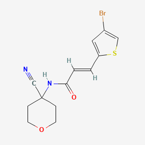(E)-3-(4-Bromothiophen-2-yl)-N-(4-cyanooxan-4-yl)prop-2-enamide