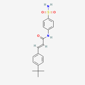 (2E)-3-(4-tert-butylphenyl)-N-(4-sulfamoylphenyl)prop-2-enamide