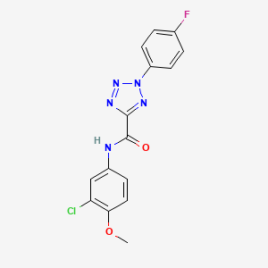 N-(3-chloro-4-methoxyphenyl)-2-(4-fluorophenyl)-2H-tetrazole-5-carboxamide