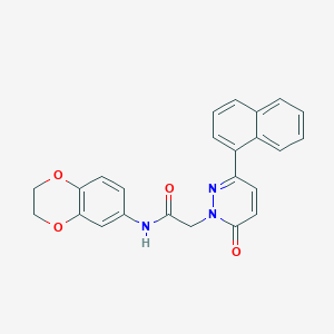 N-(2,3-dihydro-1,4-benzodioxin-6-yl)-2-(3-naphthalen-1-yl-6-oxopyridazin-1-yl)acetamide