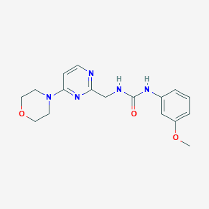 molecular formula C17H21N5O3 B2429180 1-(3-Methoxyphenyl)-3-((4-morpholinopyrimidin-2-yl)methyl)urea CAS No. 1797660-97-9
