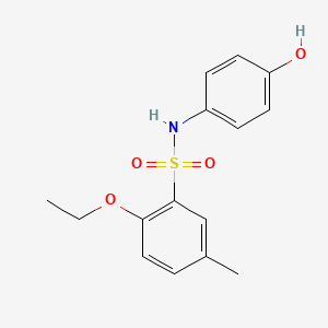 molecular formula C15H17NO4S B2429186 2-ethoxy-N-(4-hydroxyphenyl)-5-methylbenzenesulfonamide CAS No. 2249025-17-8
