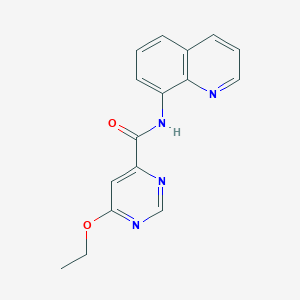 6-ethoxy-N-(quinolin-8-yl)pyrimidine-4-carboxamide