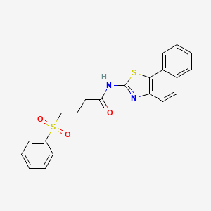 N-(naphtho[2,1-d]thiazol-2-yl)-4-(phenylsulfonyl)butanamide