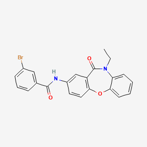 3-bromo-N-(10-ethyl-11-oxo-10,11-dihydrodibenzo[b,f][1,4]oxazepin-2-yl)benzamide