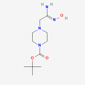 molecular formula C11H22N4O3 B2429239 (Z)-tert-butyl 4-(2-amino-2-(hydroxyimino)ethyl)piperazine-1-carboxylate CAS No. 1314217-72-5