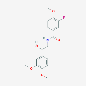 N-(2-(3,4-dimethoxyphenyl)-2-hydroxyethyl)-3-fluoro-4-methoxybenzamide