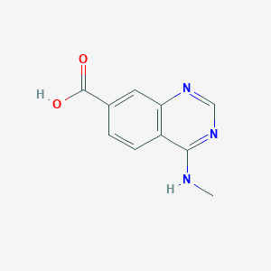 molecular formula C10H9N3O2 B2429265 4-(甲基氨基)喹唑啉-7-羧酸 CAS No. 941236-69-7