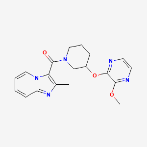 (3-((3-Methoxypyrazin-2-yl)oxy)piperidin-1-yl)(2-methylimidazo[1,2-a]pyridin-3-yl)methanone