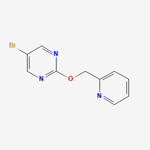 molecular formula C10H8BrN3O B2429299 5-溴-2-(吡啶-2-基甲氧基)嘧啶 CAS No. 1824025-80-0