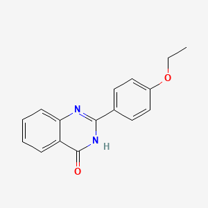 molecular formula C16H14N2O2 B2429302 2-(4-Ethoxyphenyl)quinazoline-4(3H)-one CAS No. 59455-99-1