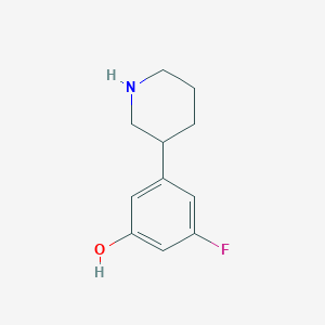 3-Fluoro-5-piperidin-3-ylphenol