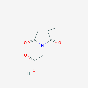 molecular formula C8H11NO4 B2429304 2-(3,3-Dimethyl-2,5-dioxopyrrolidin-1-yl)acetic acid CAS No. 1337926-15-4