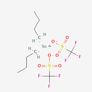 molecular formula C10H18F6O6S2Sn B2429306 Butan;Zinn(IV);Trifluormethansulfonat CAS No. 38438-11-8