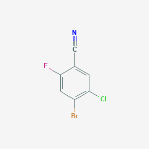 molecular formula C7H2BrClFN B2429313 4-Bromo-5-chloro-2-fluorobenzonitrile CAS No. 1349716-15-9