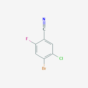 molecular formula C7H2BrClFN B2429313 4-ブロモ-5-クロロ-2-フルオロベンゾニトリル CAS No. 1349716-15-9