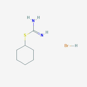 molecular formula C7H15BrN2S B2429318 2-Cyclohexyl-2-thiopseudourea hydrobromide CAS No. 51350-51-7