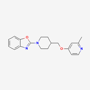 2-[4-[(2-Methylpyridin-4-yl)oxymethyl]piperidin-1-yl]-1,3-benzoxazole