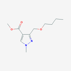 molecular formula C11H18N2O3 B2429344 Methyl 3-(butoxymethyl)-1-methylpyrazole-4-carboxylate CAS No. 1975118-65-0