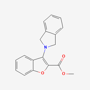 methyl 3-(1,3-dihydro-2H-isoindol-2-yl)-1-benzofuran-2-carboxylate