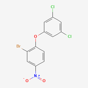 molecular formula C12H6BrCl2NO3 B2429362 2-Bromo-1-(3,5-dichlorophenoxy)-4-nitrobenzene CAS No. 477870-52-3