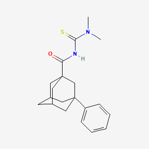 molecular formula C20H26N2OS B2429379 N-(dimethylcarbamothioyl)-3-phenyladamantane-1-carboxamide CAS No. 825659-20-9