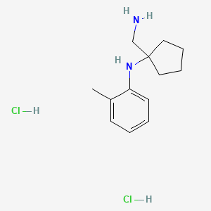 N-[1-(aminomethyl)cyclopentyl]-2-methylaniline dihydrochloride