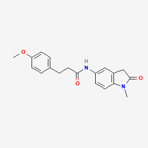 3-(4-methoxyphenyl)-N-(1-methyl-2-oxoindolin-5-yl)propanamide