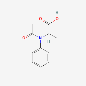 molecular formula C11H13NO3 B2429393 2-(Acetylanilino)propanoic acid CAS No. 162288-44-0