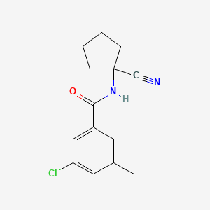 3-Chloro-N-(1-cyanocyclopentyl)-5-methylbenzamide