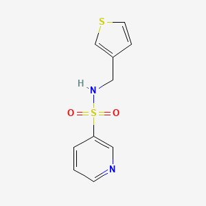 molecular formula C10H10N2O2S2 B2429469 N-(thiophen-3-ylmethyl)pyridine-3-sulfonamide CAS No. 1207001-27-1