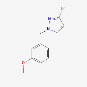 molecular formula C11H11BrN2O B2429492 3-Bromo-1-[(3-methoxyphenyl)methyl]-1H-pyrazole CAS No. 1878969-70-0