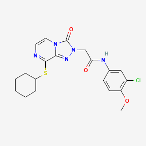 molecular formula C20H22ClN5O3S B2429505 N-(3-溴苄基)-3-[6-(3,4-二甲苯基)[1,2,4]三唑并[4,3-b]哒嗪-3-基]丙酰胺 CAS No. 1251550-21-6