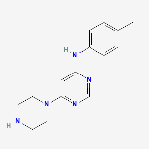 molecular formula C15H19N5 B2429515 N-(4-甲基苯基)-6-(哌嗪-1-基)嘧啶-4-胺 CAS No. 1023815-40-8
