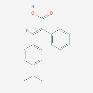 molecular formula C18H18O2 B242952 3-(4-Isopropylphenyl)-2-phenylacrylic acid 